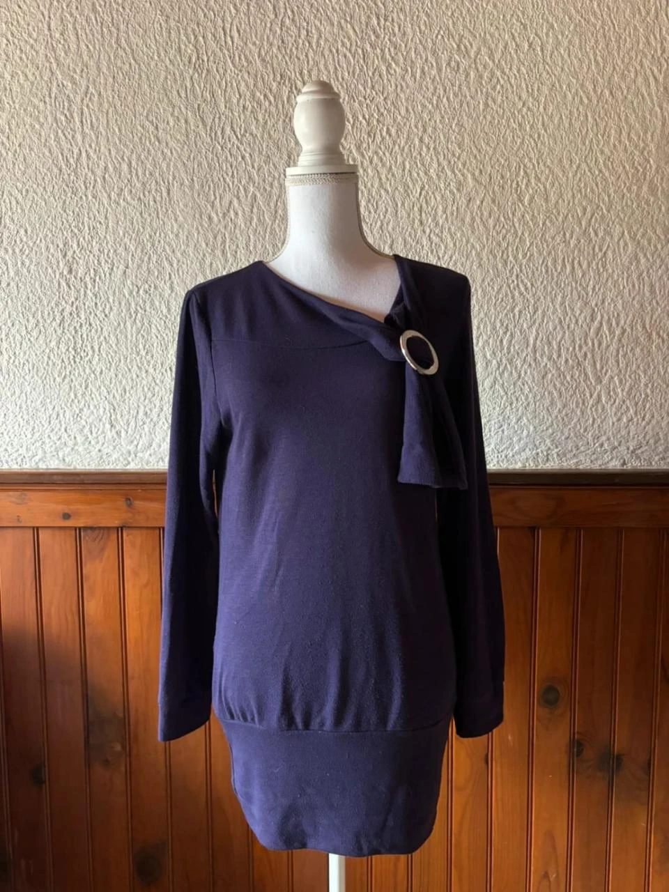 Robe Tunique Violette Chic - Agathe Velmont - Taille L / 40